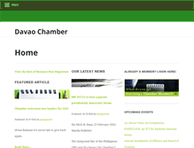 Tablet Screenshot of davaochamber.org